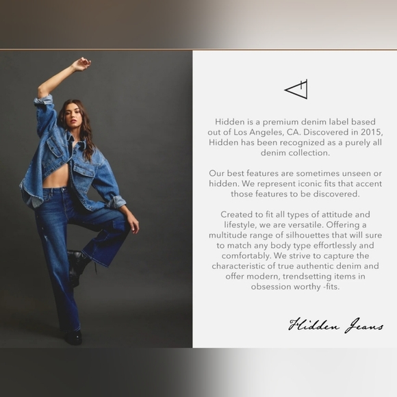 HIDDEN | High Rise Dark Wash Clean Hem Skinny Jeans in Size 31 - Picture 11 of 11